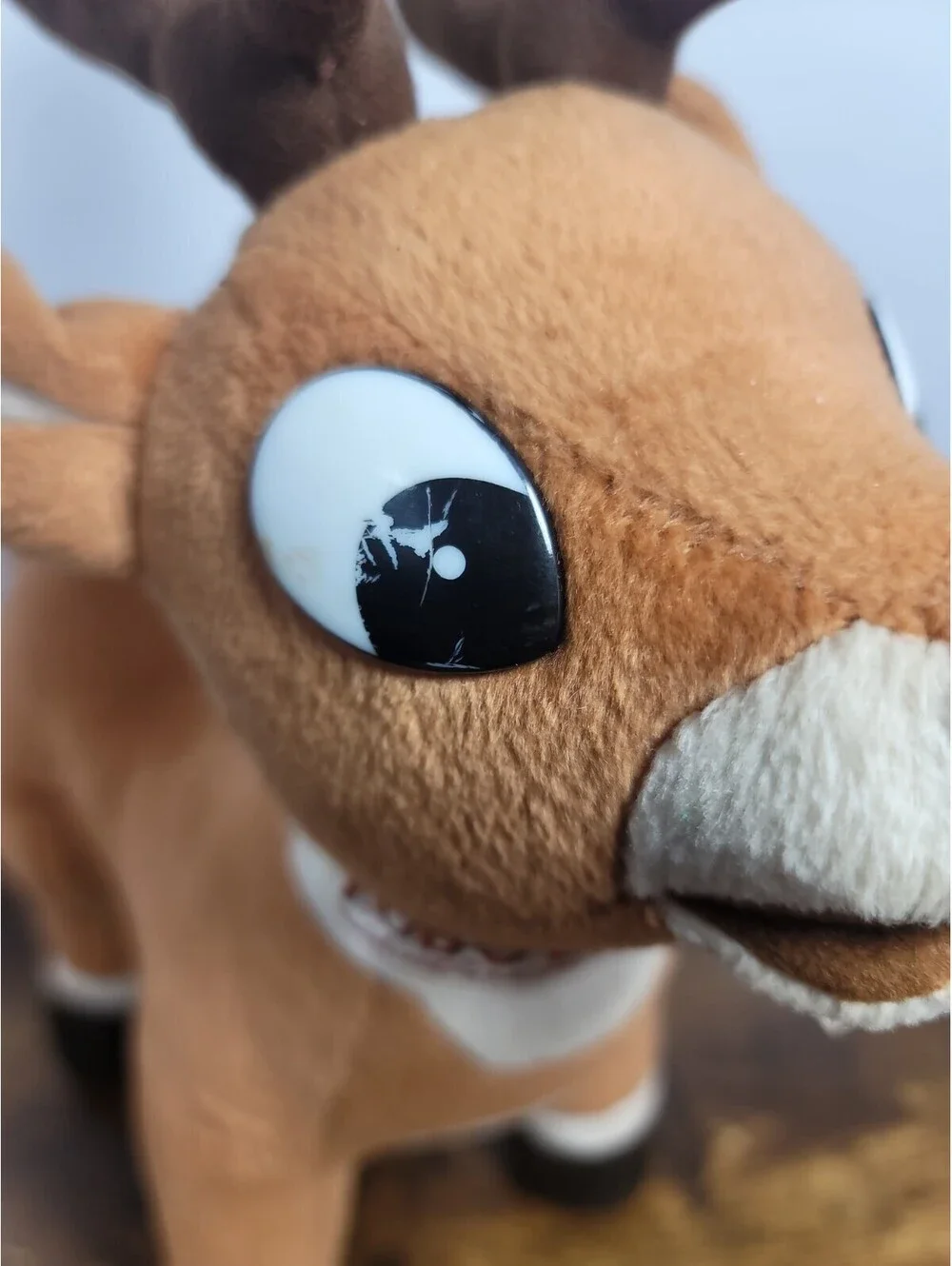 Rudolph Reindeer Island Of Misfit Toys RARE Teenage ANTLERS Plush CVS Satin Bow
